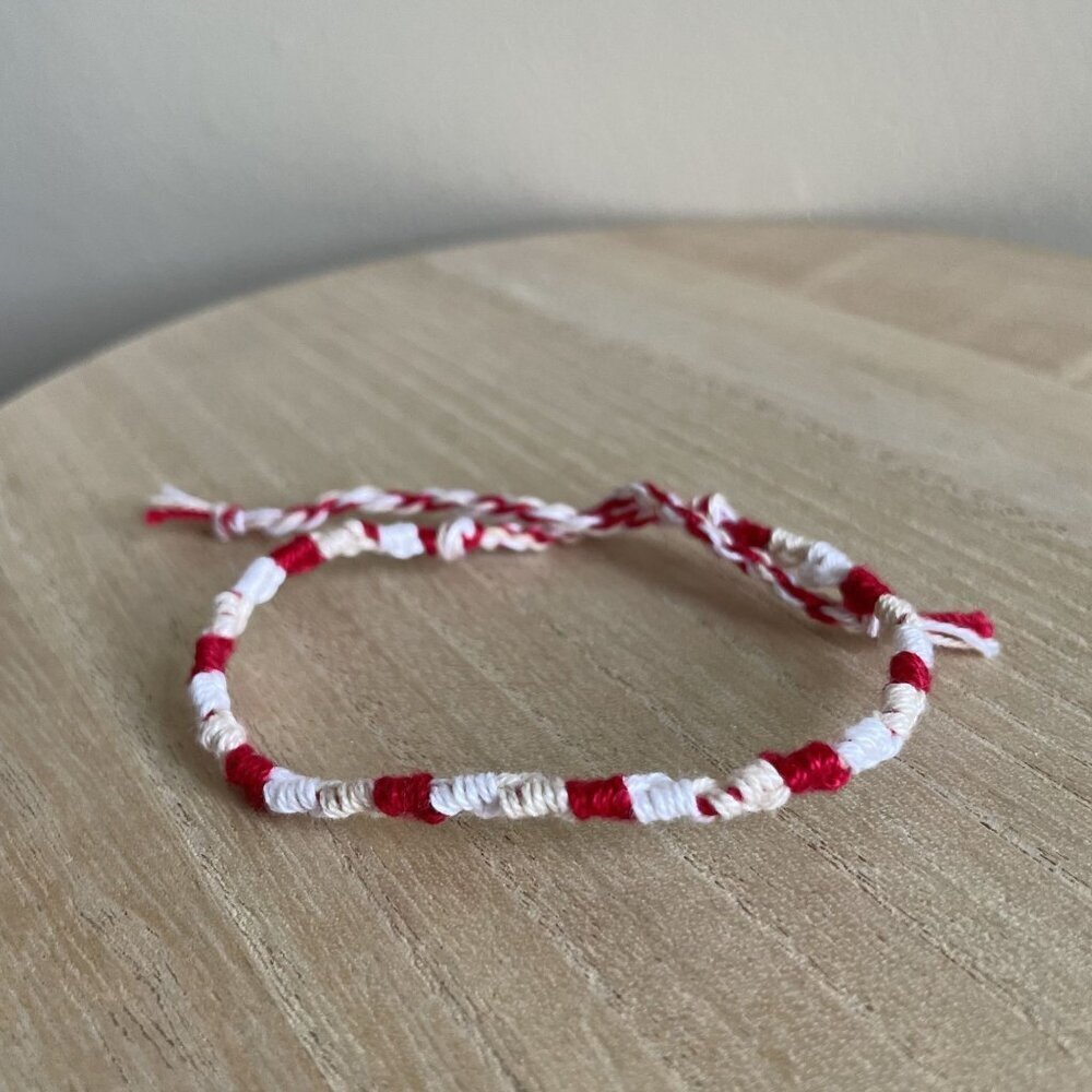 Carolina Bracelet, anklet, trendy, comfortable, tie, embroidery thread, woven, g